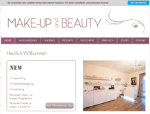 Tablet Screenshot of make-up-beauty.ch